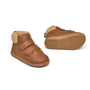 7.5 Child Ten Little Toddler Furry High Top Chestnut Brown